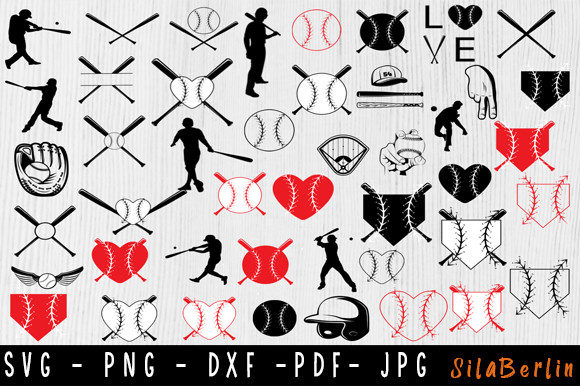 Baseball Bundle SVG, Love Baseball Svg: Graphics and Crafts for Editorial Design