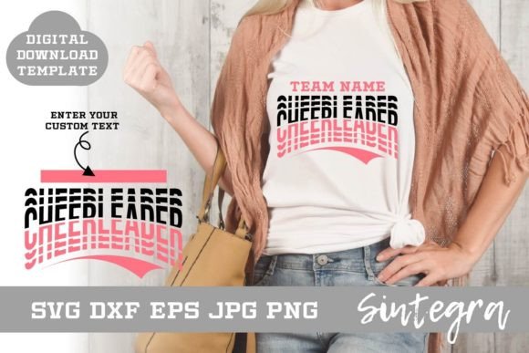 Cheerleader SVG Shirt Template Design 00 Graphics and Crafts Review