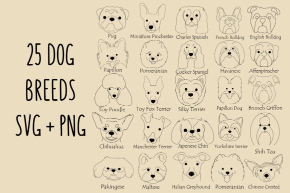 Dog Breed Svg,Dog Face Review
