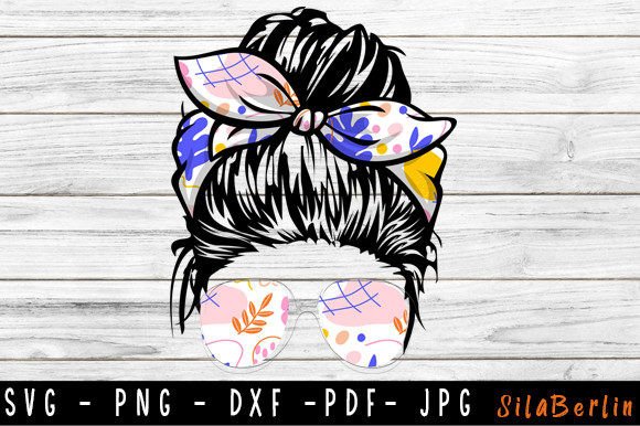 Messy Bun SVG, Mom Life SVG, Skull Mom Graphics and Crafts