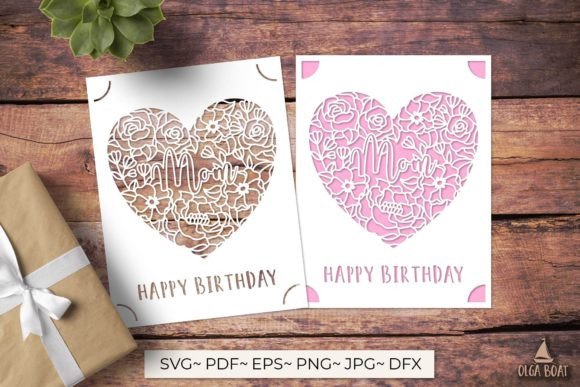 Mom Birthday Card Happy Birthday Mom Graphics and Crafts